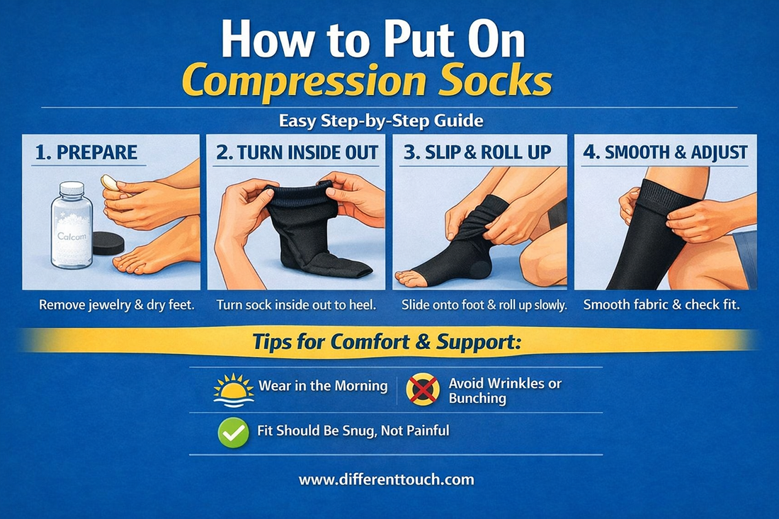 How to Put On Compression Socks Correctly: A Complete Everyday Guide