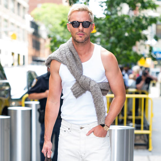 Men wearing tank tops styled for everyday casual comfort