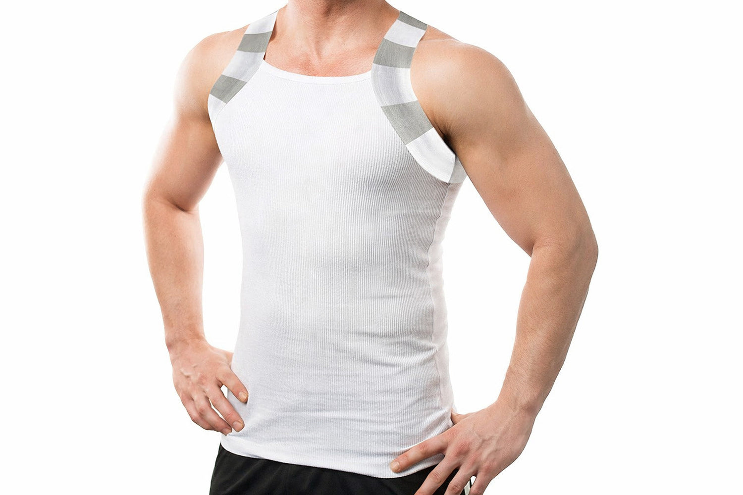 cotton tank top for men breathable summer shirt