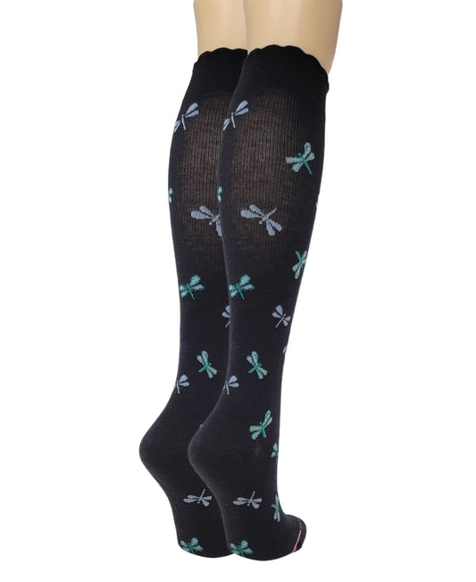 Knee High Compression Socks | Dr. Motion Dragonfly | Women (1 Pair)