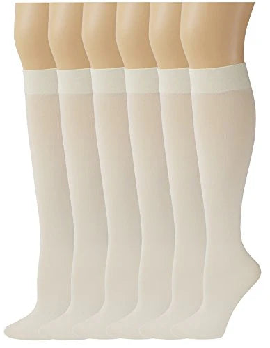 Knee-High Trouser Socks | Opaque Assorted | Sumona Womens (12 Pairs)