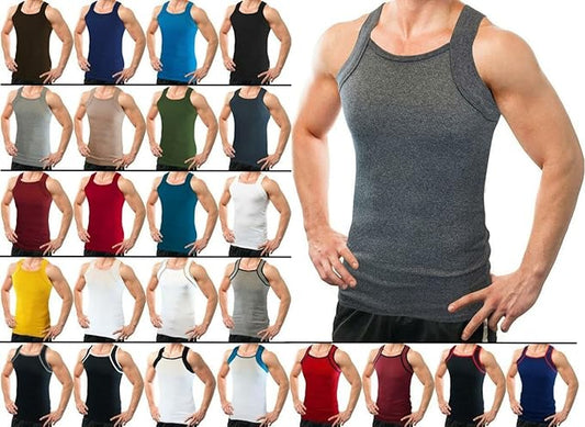 Bulk Lot Sale Square Cut G-unit Style Tank Tops | Men's (12 Pack)