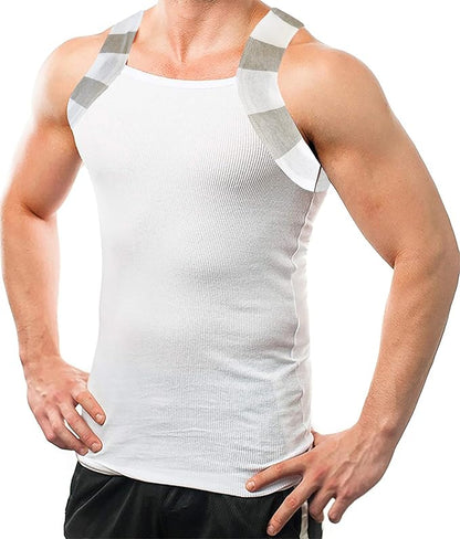 Square Cut G-unit Tank Top| Muscle Rib Basic Color A-Shirts | Men's