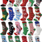 Bulk Lot Non-Skid Slipper Socks | Christmas Cozy Fuzzy Home Socks | Women (24 Pairs)