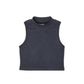 Mock Neck Crop Top | Cotton Blend Assorted Colors| Women