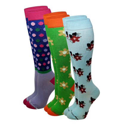 Compression Knee High Socks | Women's 3 pack| 8-15mmHg