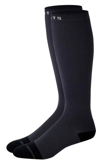 Knee-High Compression Socks | Solid Colors Nylon Sports | Unisex (1 Pair)