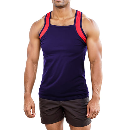 Navy G Unit Square Cut Tank Top 