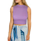 Mock Neck Crop Top | Cotton Blend Assorted Colors| Women