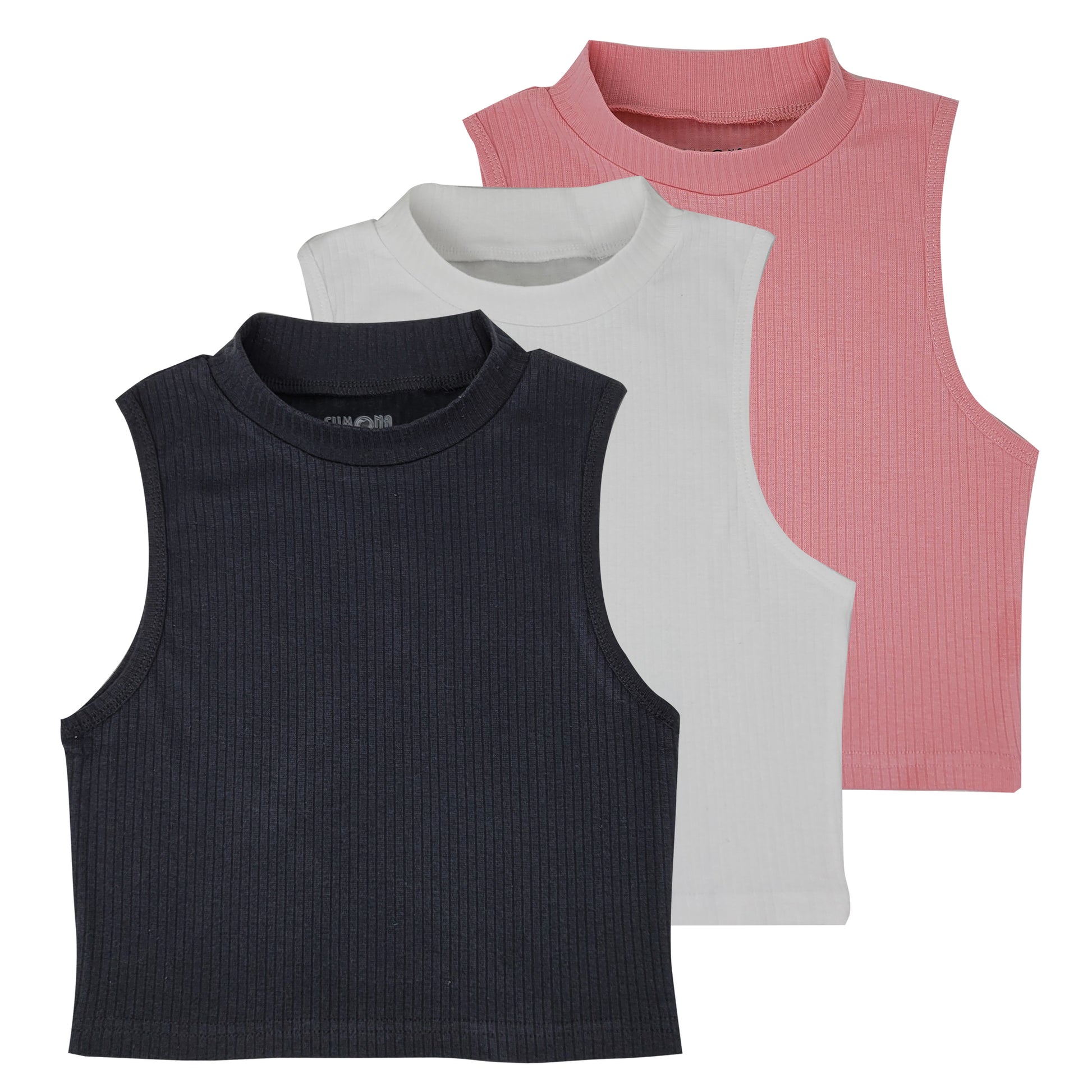 Mock Neck Crop Top for Women