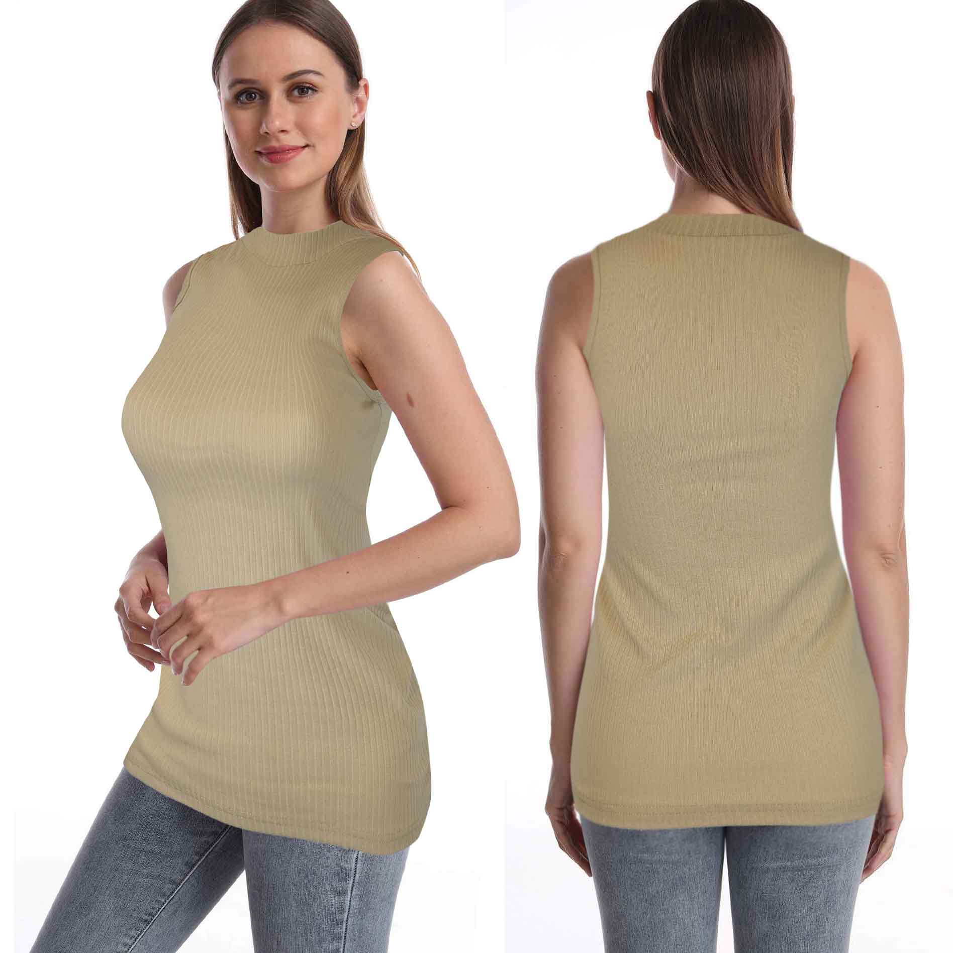 Women's Mock Neck Tank Tops