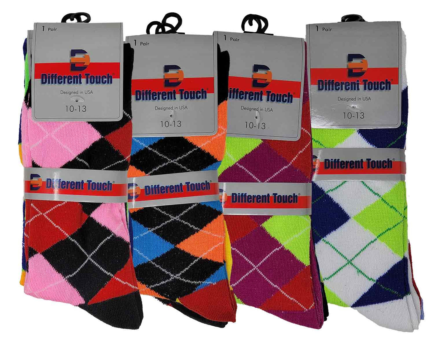 Dress Socks | Argyle Design | Men's 12 Pairs