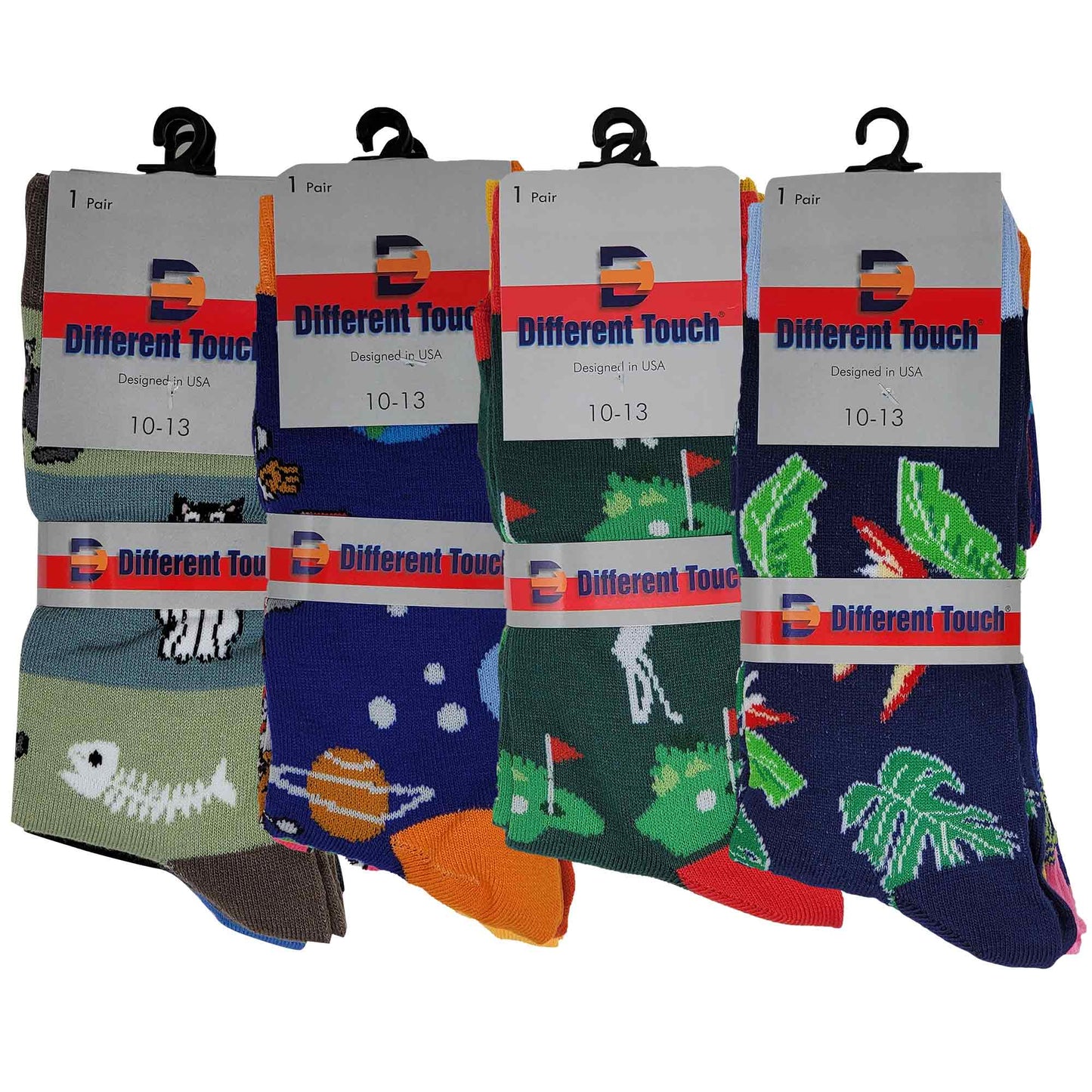 Dress Socks | Assorted Funky Design | Men's 12 Pairs