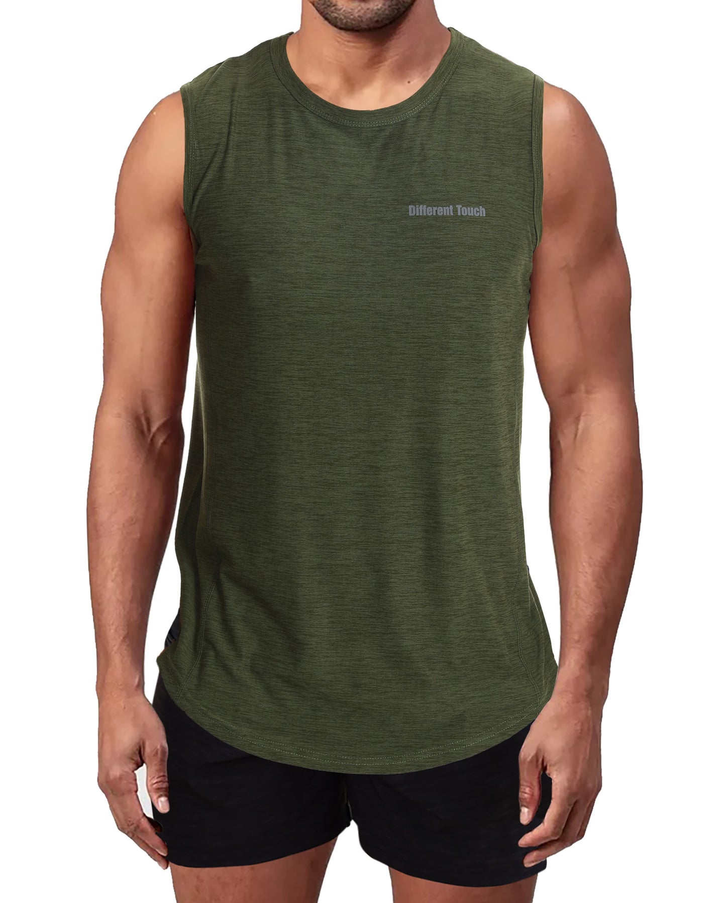 Crew Neck Muscle Tank Top | Active Gym Sleeveless | Men’s