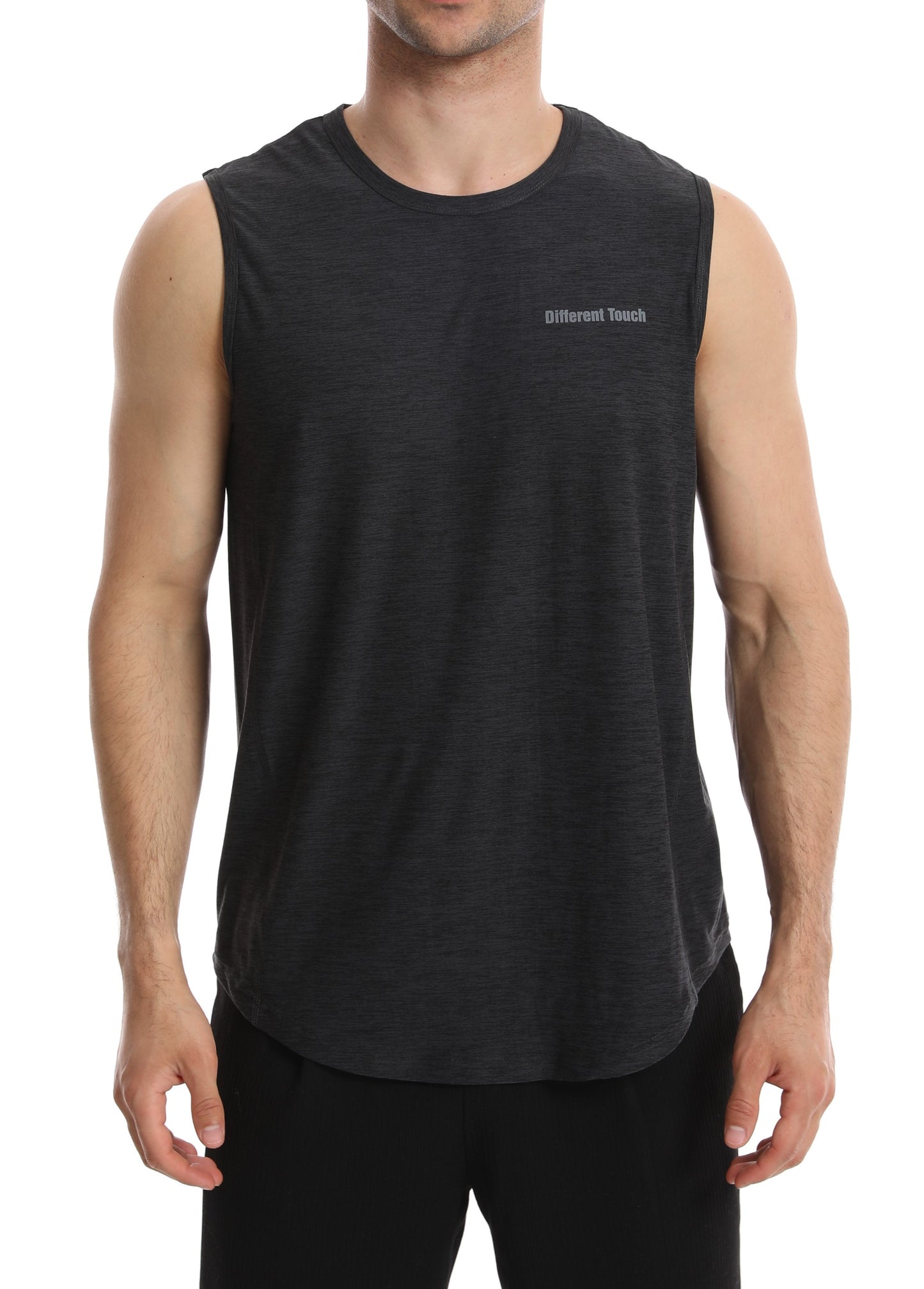 Crew Neck Muscle Tank Top | Active Gym Sleeveless | Men’s