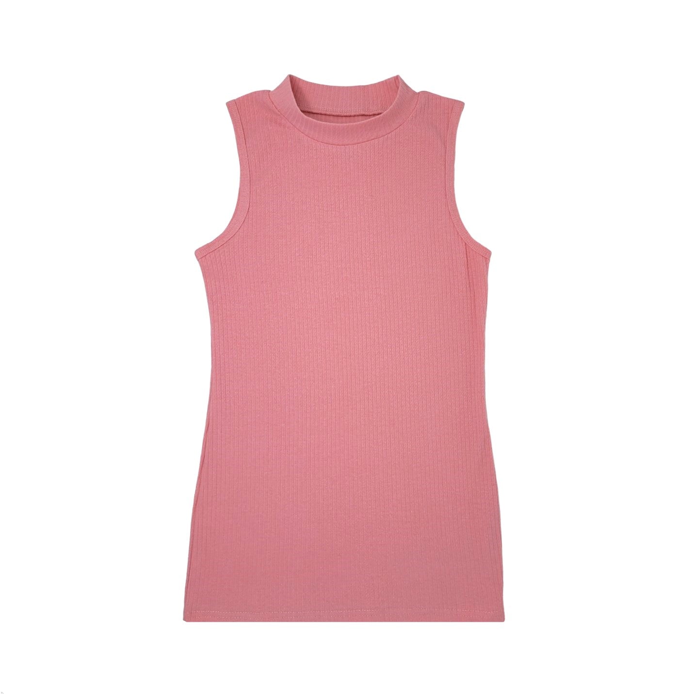 Mock Neck Tank Top | Cotton Blend Assorted Colors | Women