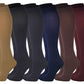 Knee High Trouser Socks | Women's Opaque (6 Pairs)