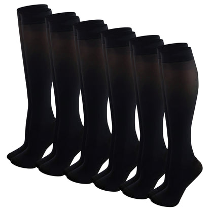 Knee-High Trouser Socks | Opaque Assorted | Sumona Womens (12 Pairs)