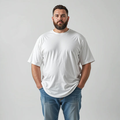Different Touch Long Length T-Shirt| Big & Tall| 100% Cotton| Pre-Shrunk