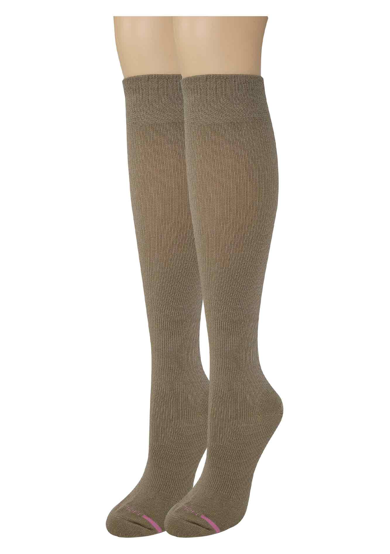 Knee-High Compression Socks| Solid Colors Women | 8-15 mmHg Dr Motion ( 1 Pair )