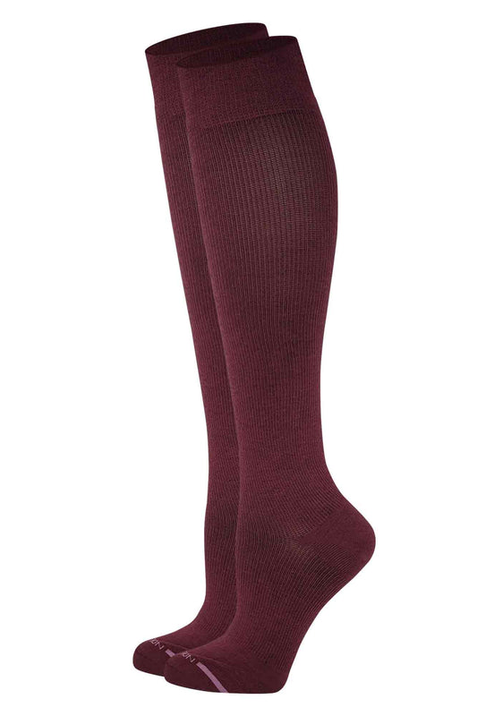 Knee-High Compression Socks| Solid Colors Women | 8-15 mmHg Dr Motion ( 1 Pair )