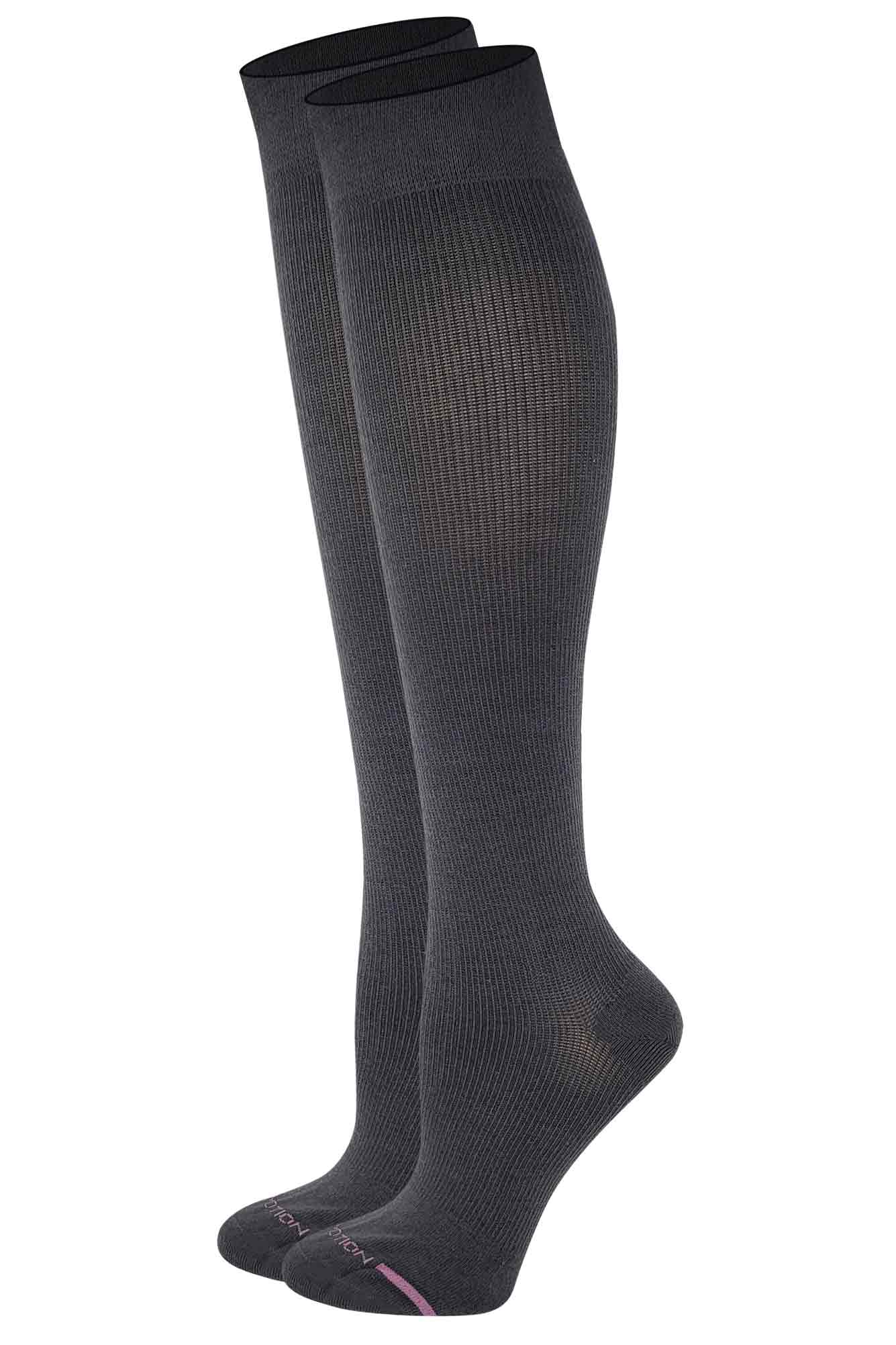 Knee-High Compression Socks| Solid Colors Women | 8-15 mmHg Dr Motion ( 1 Pair )