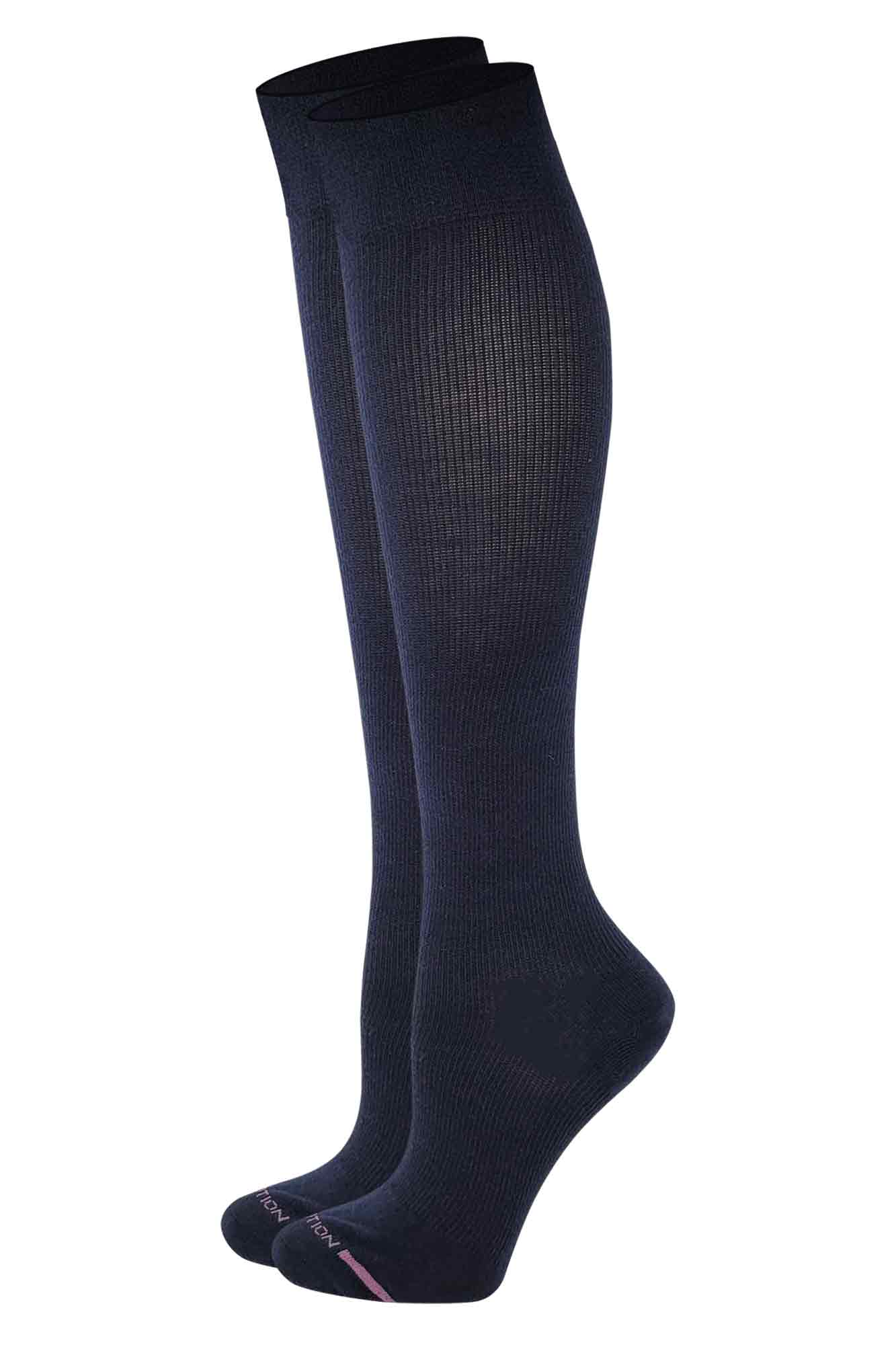 Knee-High Compression Socks| Solid Colors Women | 8-15 mmHg Dr Motion ( 1 Pair )