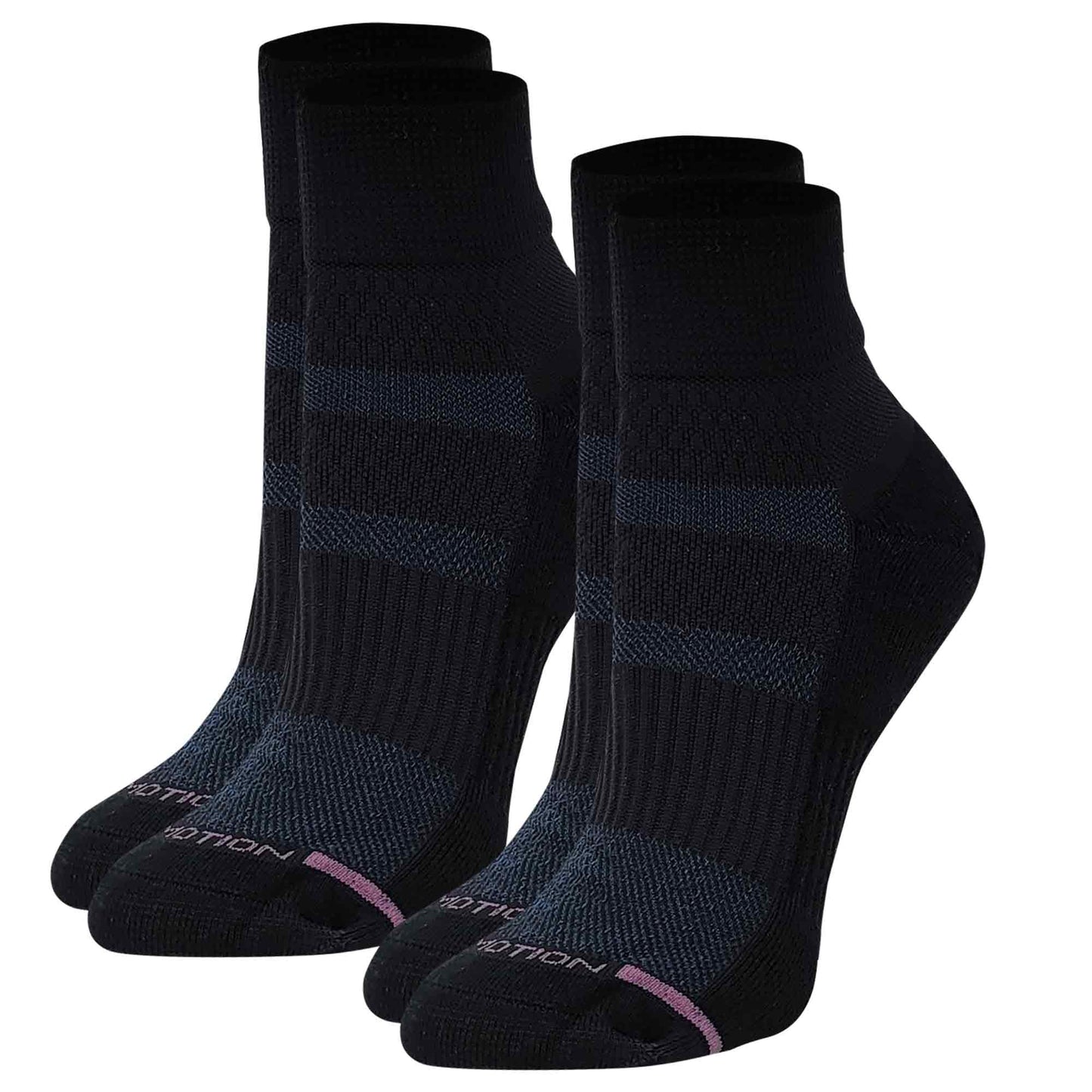 Quarter Socks | Dr Motion Compression Socks | Solid Half-Cushion ( 6 Pack )