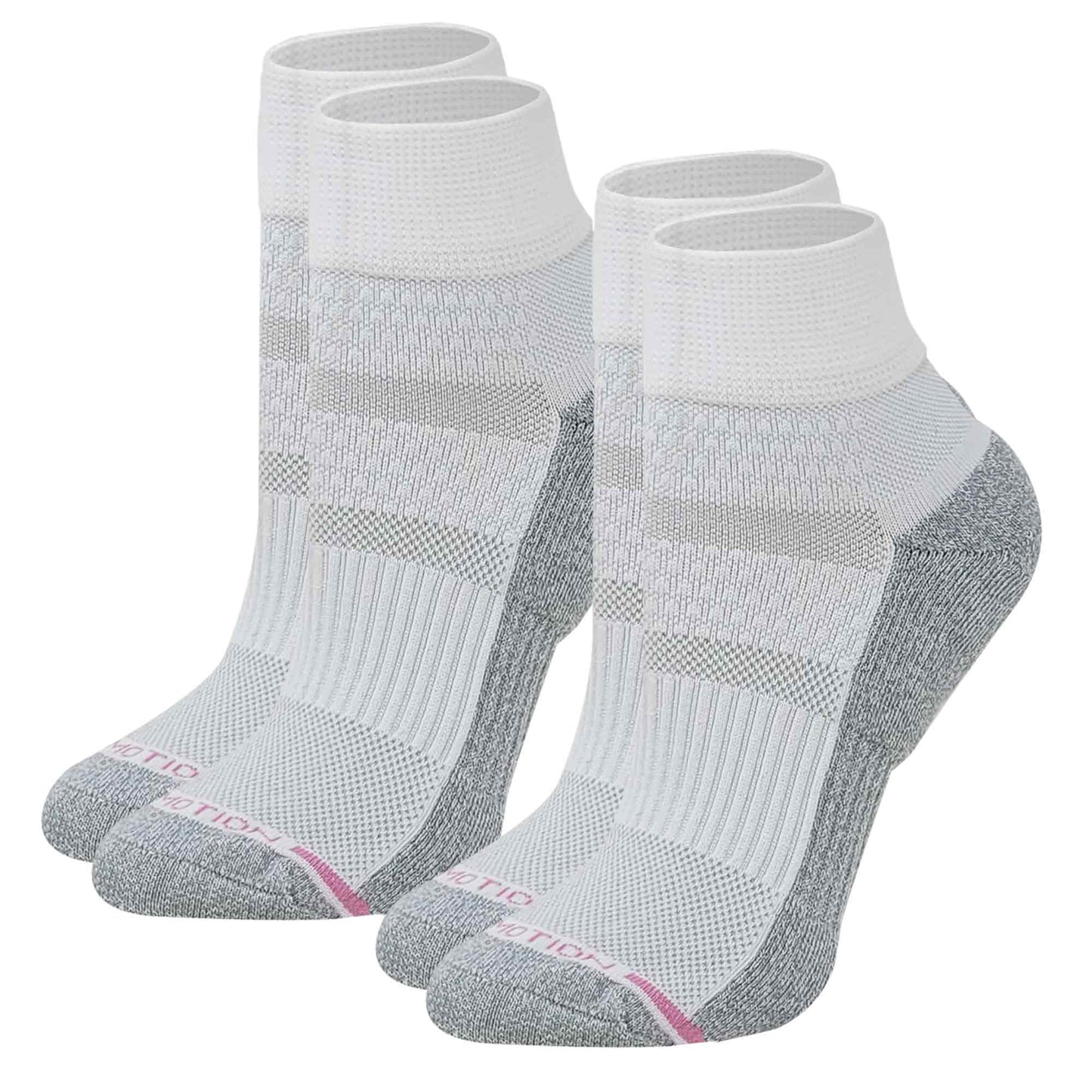 Quarter Socks | Dr Motion Compression Socks | Solid Half-Cushion ( 6 Pack )