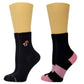 Mid-Crew Compression Socks | Black Half-Cushion | Dr Motion ( 2 Pack )