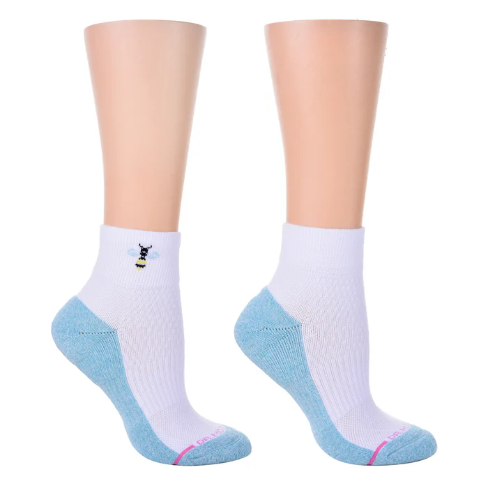 Quarter Compression Socks | Dr Motion Half-Cushion | Bee (2 Pack)