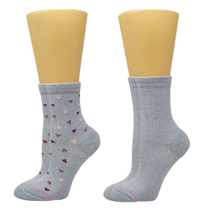 Dr. Motion Women's Mid-Crew Compression Socks 2 Pack