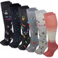 Knee High Compression Socks | Spring Assorted Gradated | Women's (6 Pairs)