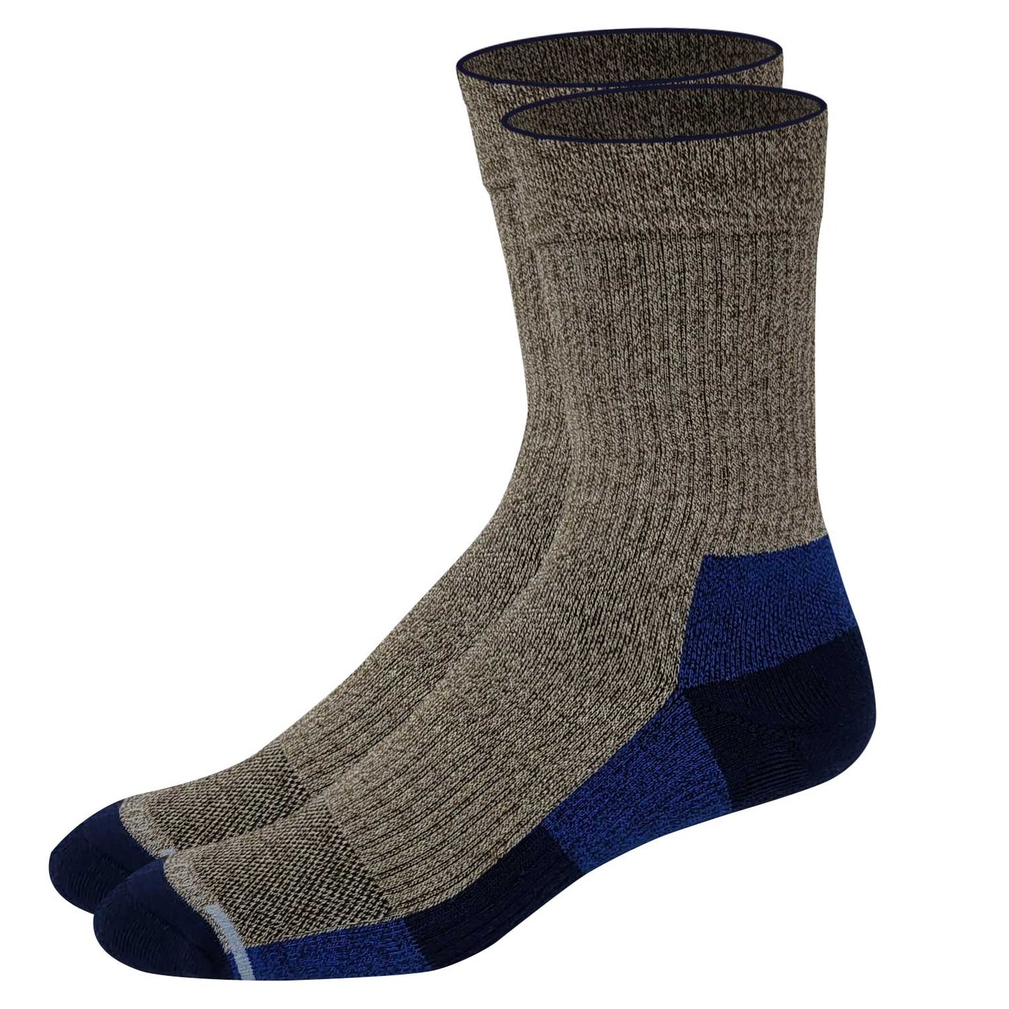 Compression Crew Socks | Color Block Half-Cushion | Dr Motion Men ( 1 Pair )