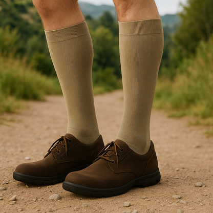 Compression Knee High Socks | Solid Colors | Men's (1 Pair)