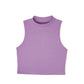 Mock Neck Crop Top | Cotton Blend Assorted Colors| Women