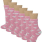 Non-slip Hospital Slipper Socks | Cozy Fuzzy Socks | Women (6 Pairs)