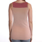 SUMONA Women Round Neck Accent Two Tones Casual Basic Ribbed Tank Top