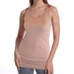 SUMONA Women Round Neck Accent Two Tones Casual Basic Ribbed Tank Top