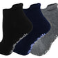 Low Cut Cushion Socks with Grips | Non-Slip Yoga Pilates Ballet | Unisex (3 pairs)