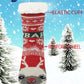 Non-Skid Slipper Socks | Sherpa Fleece Lined with Grippers Christmas | Unisex (6 Pairs)