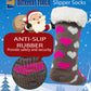 Non-Skid Slipper Socks | Sherpa Fleece Lined with Grippers Christmas | Unisex (6 Pairs)