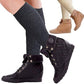 Knee High Boot Socks | Wool Blend Cable Knit Assorted | Womens (6 pairs)