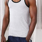 Racer Y-Back Muscle Tank Top | Cotton Blend Sleeveless | Men's