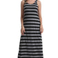 SUMONA Women Long Stripe Tank Tops Ankle Length Maxi Dress