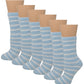 Non-slip Hospital Slipper Socks | Cozy Fuzzy Socks | Women (6 Pairs)