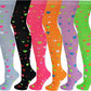 Thigh High Over the Knee Socks | Neon Hearts Dot | Women (6 Pairs)