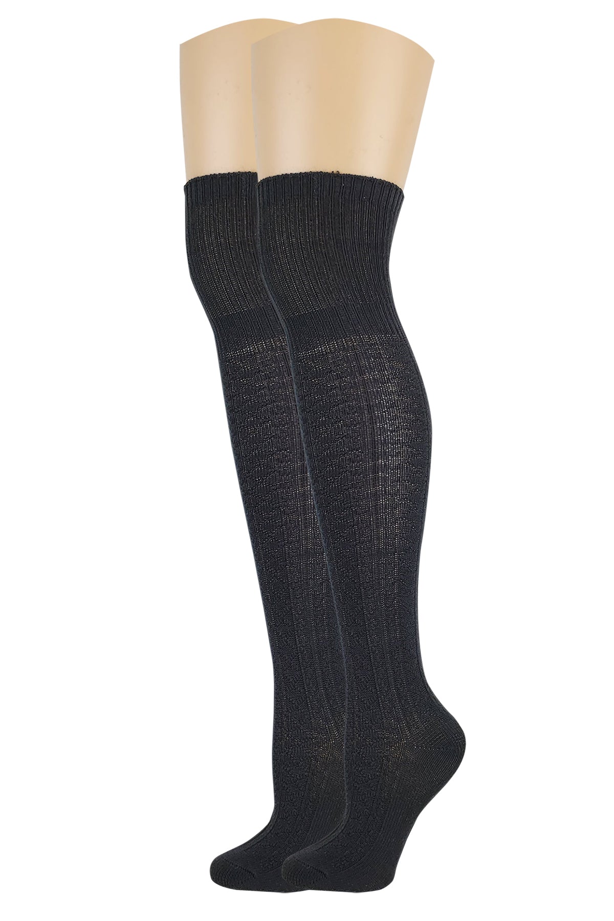 Over the Knee Tigh-High Socks | Knit Assorted Colors | Women (6 Pairs)