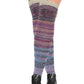 Over the Knee Socks | Assorted Color with Buttons and Lace (4 Pairs)