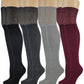 Over the Knee Socks | Assorted Color with Lurex Thread (4 Pairs)